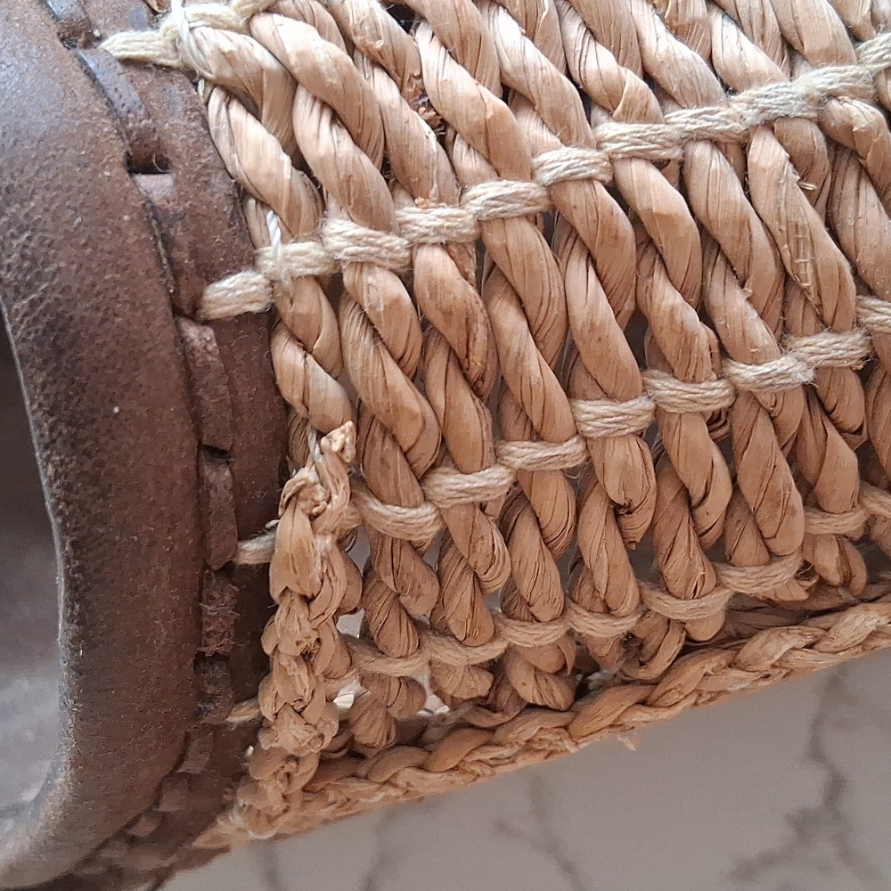 Betula By Birkenstock Straw Sandals Size 8 - Picture 4 of 5